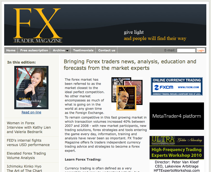 Forex trade magazine